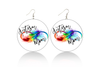 Autism Mom Infinity Wooden Earrings (Adults - 6cm)