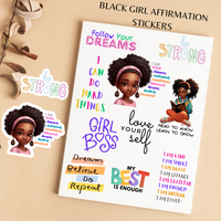 Black Girl Affirmation Sticker Pack