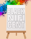 DIY Paint Party Kit - 11x14 Canvas - Blacknificent