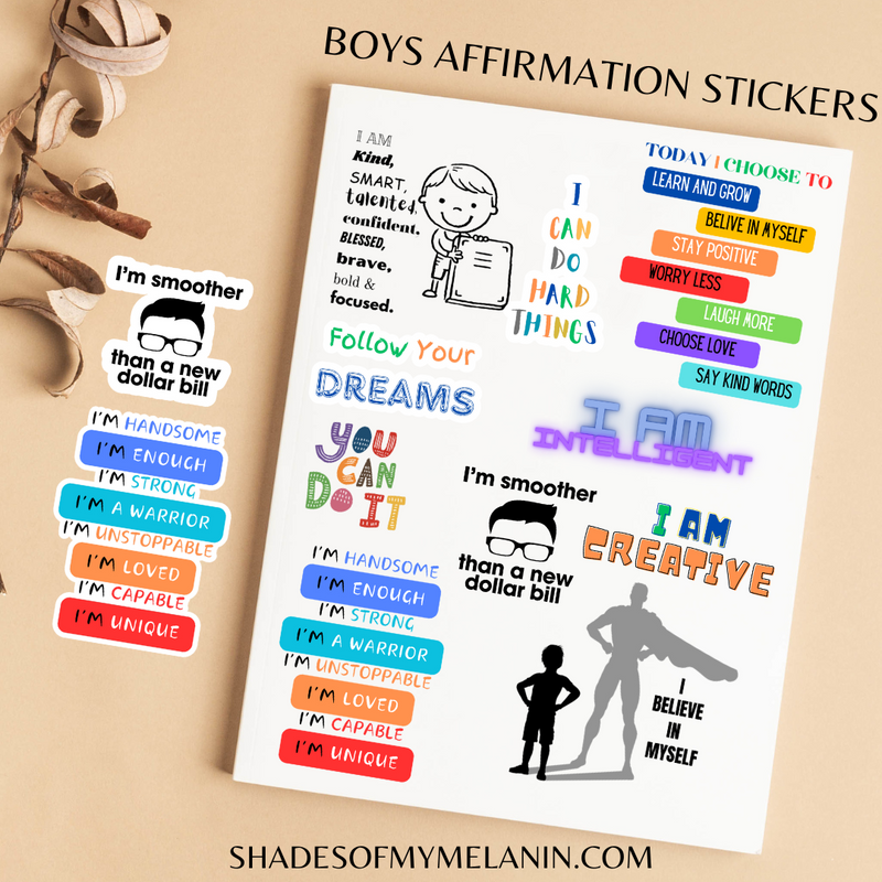 Boy Affirmation Sticker Pack
