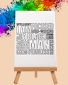 DIY Paint Party Kit - 11x14 Canvas -I am Black Man