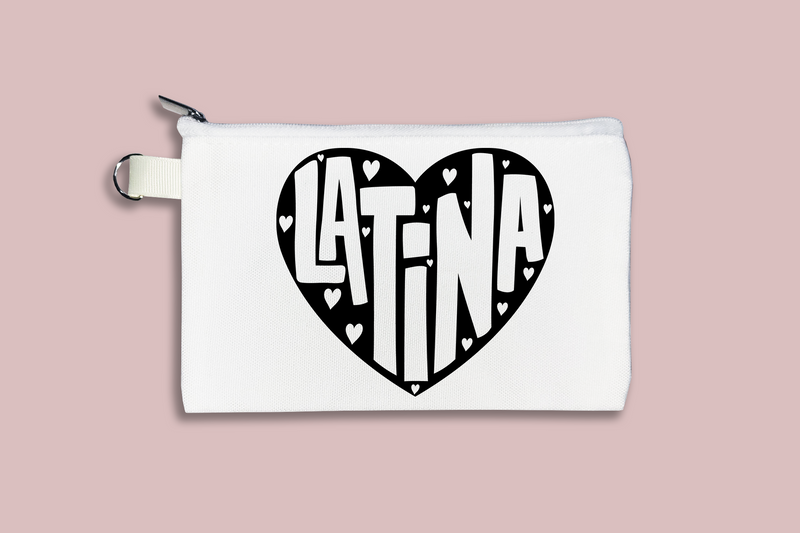 Latina Heart Cosmetic Bag