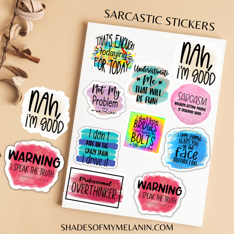 Funny Sarcastic Sticker Pack