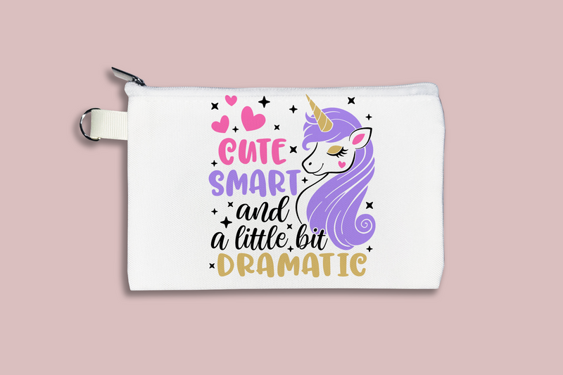 Cute Smart and a Little Bit Dramatic Cosmetic Bag