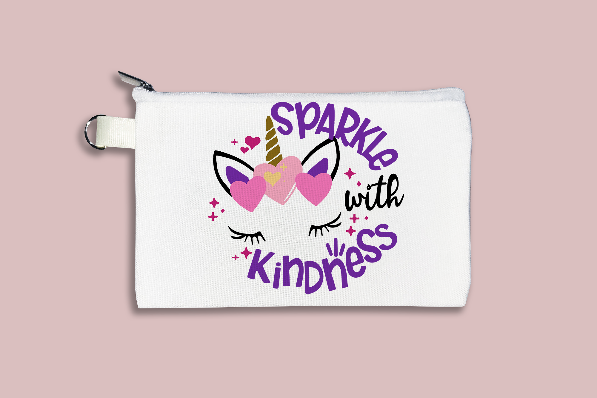 Sparkle With Kindness Cosmetic Bag
