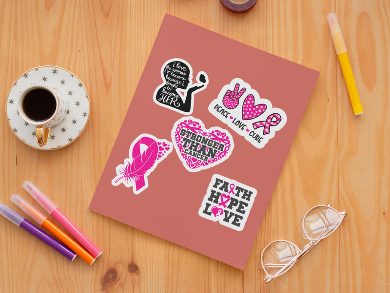 Breast Cancer Sticker Pack
