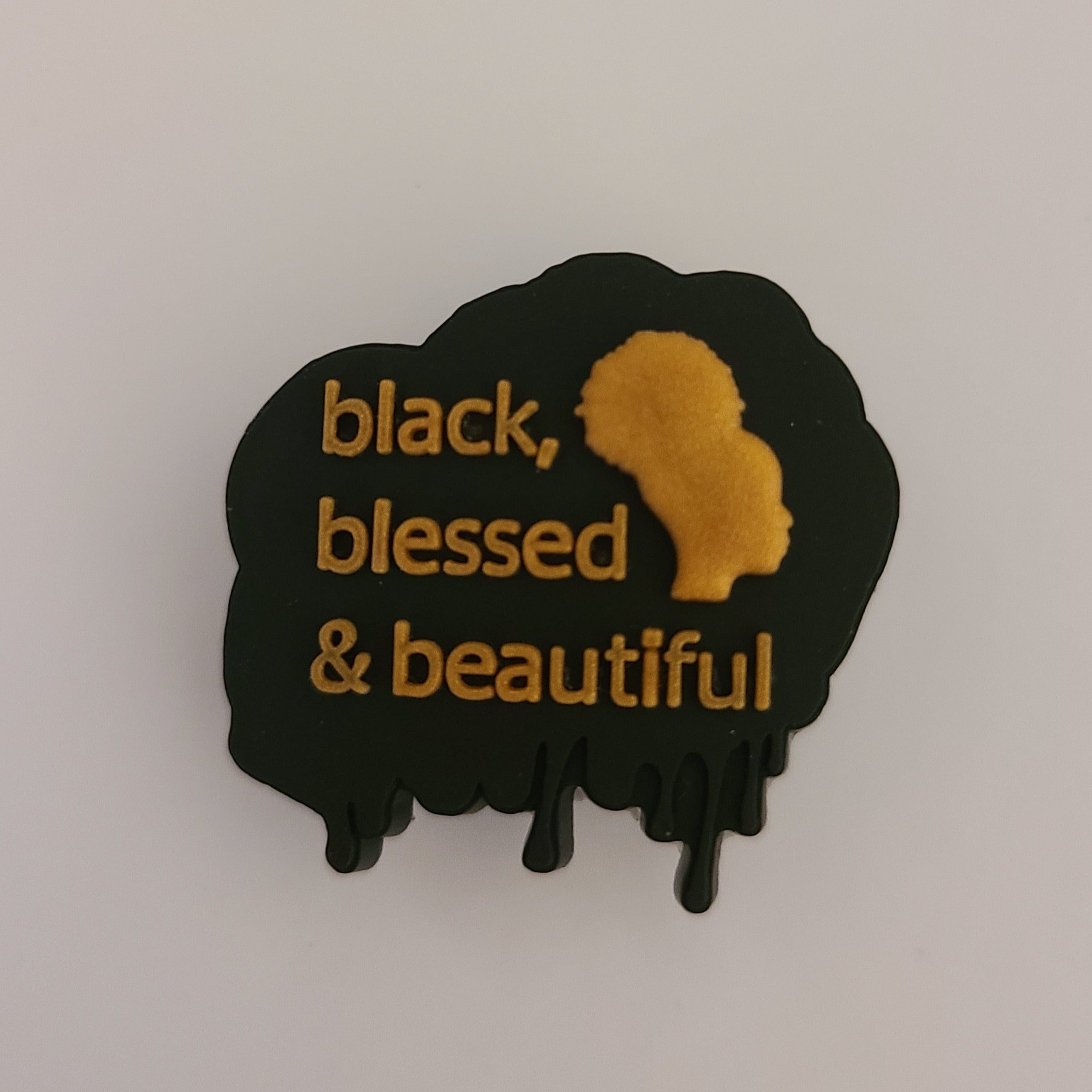 Black, Blessed & Beautiful Shoe Charm