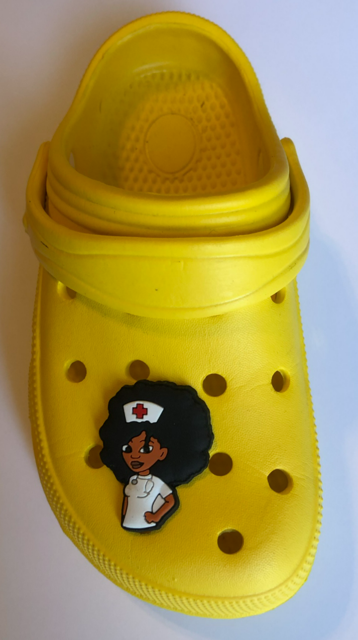Black Nurse Shoe Charm
