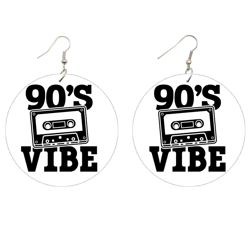90's Vibe Wooden Earrings