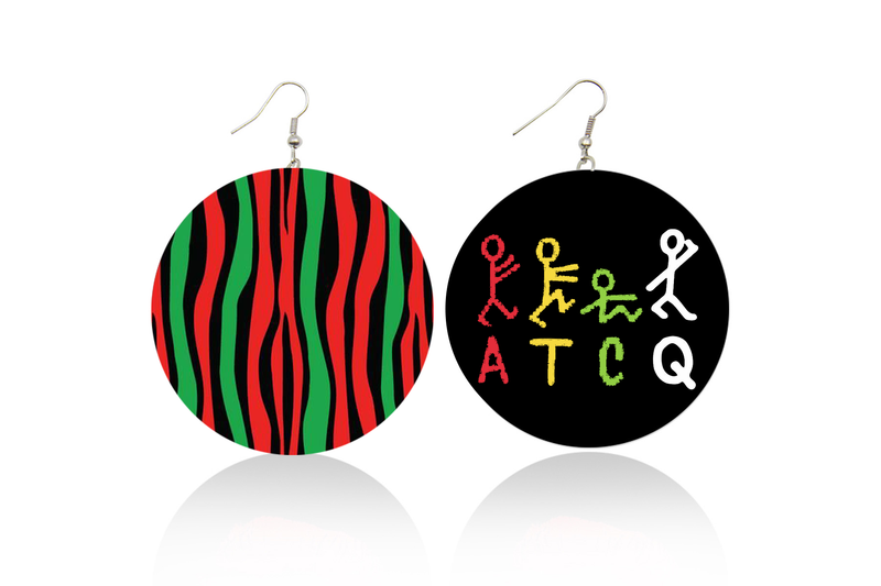A Tribe Called Quest Wooden Earrings