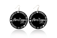 Abres Camino (Isaias 43:16) Wooden Earrings