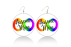 Ausome Mom Infinity Wooden Earrings (Adults - 6cm)