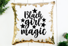 Black Girl Magic Sequin Pillow