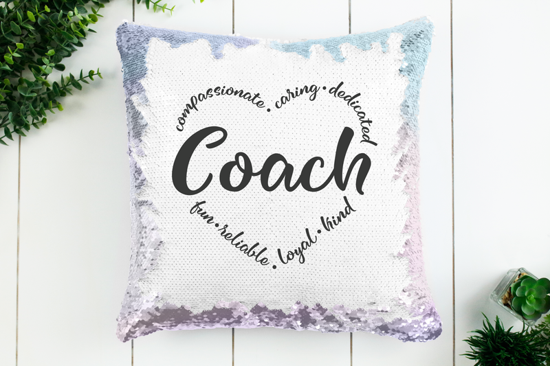 Coach Sequin Pillow
