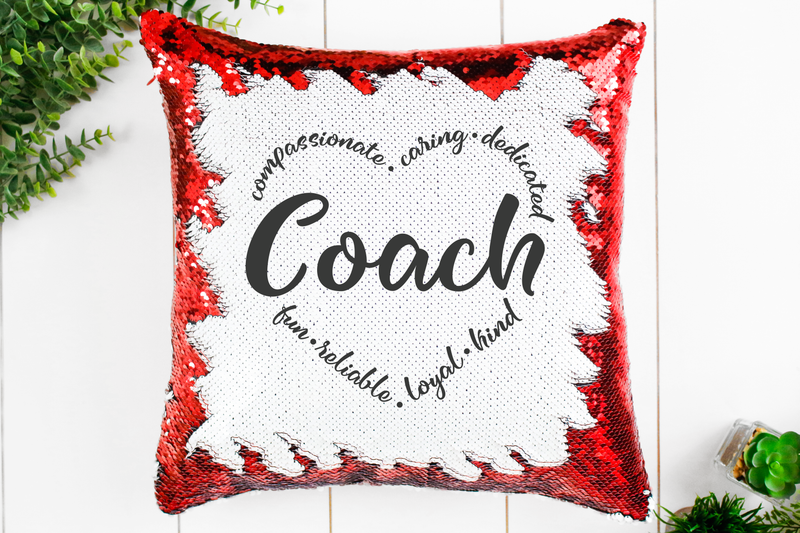 Coach Sequin Pillow