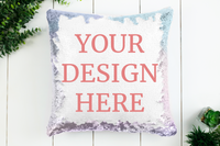 Custom Design Sequin Pillow