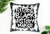Future Black History Maker Sequin Pillow