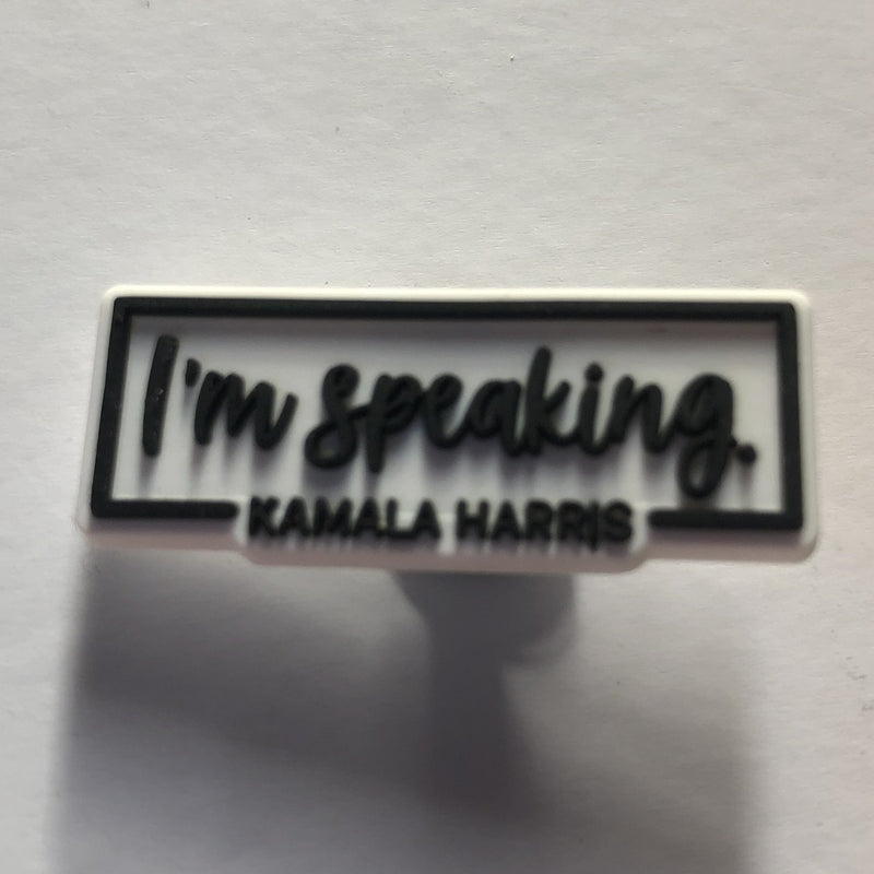 I'm Speaking (Kamala Harris) Shoe Charm
