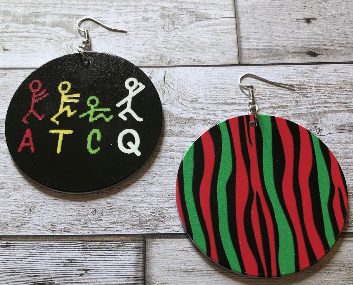 A Tribe Called Quest Wooden Earrings