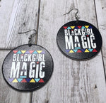 Colorful Black Girl Magic Wooden Earrings (Kids/Tween - 5cm)