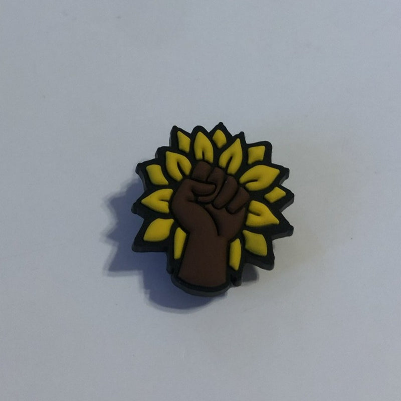 Sunflower Fist Shoe Charm