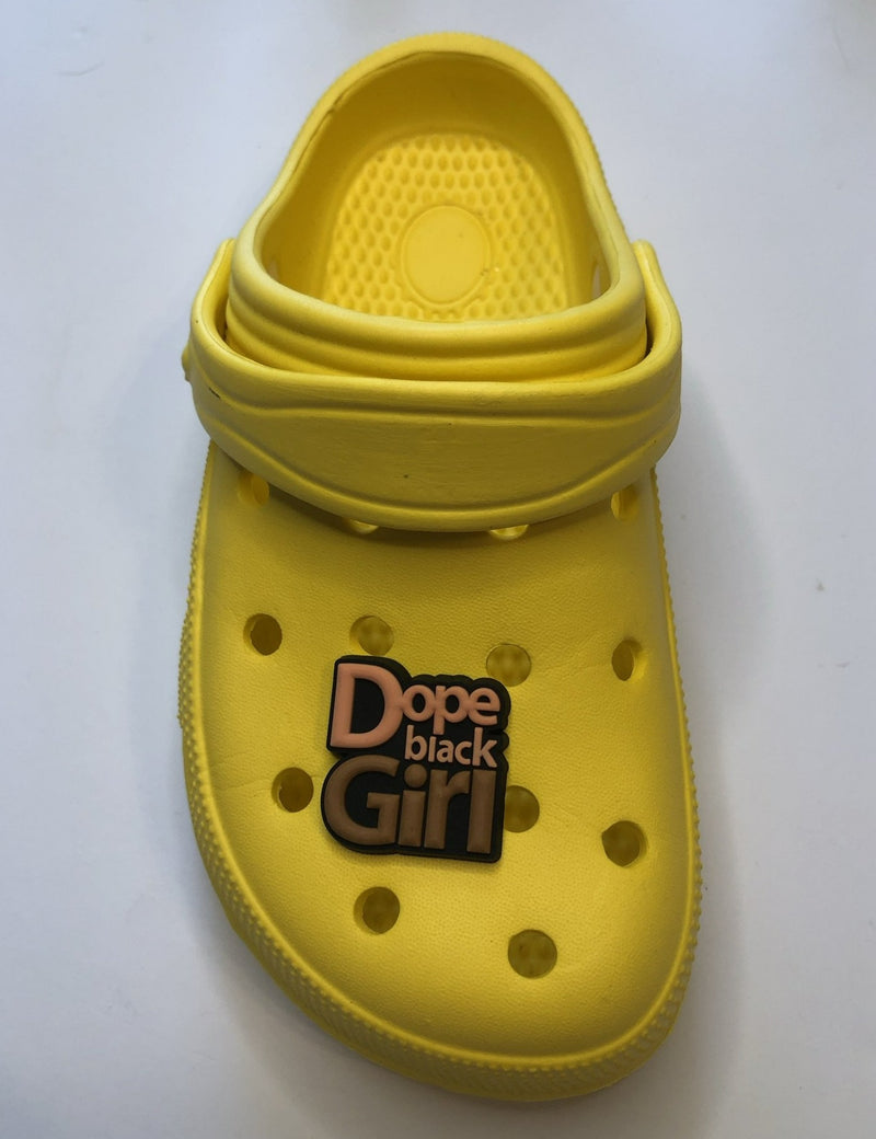 Dope Black Girl Shoe Charm