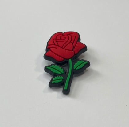 Red Rose Shoe Charm