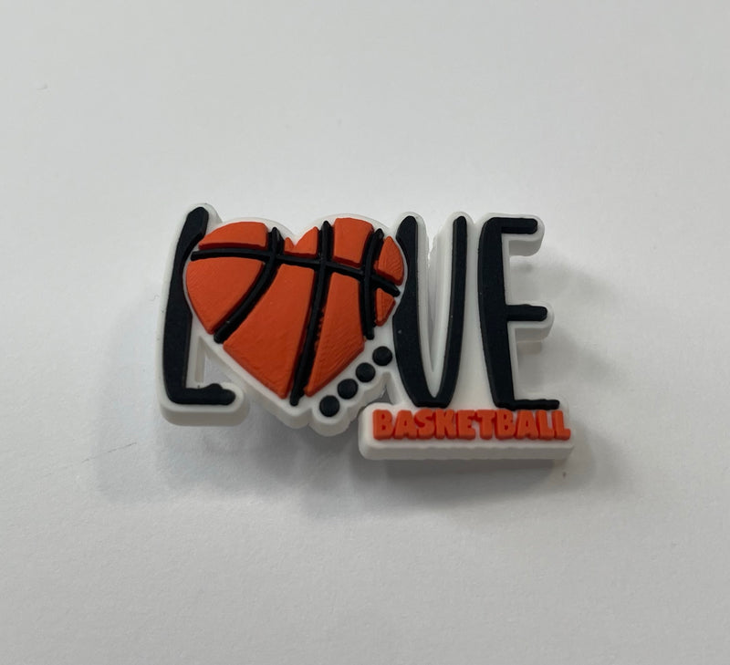 Basketball Love Shoe Charm