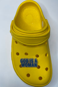 God is a Woman Shoe Charm