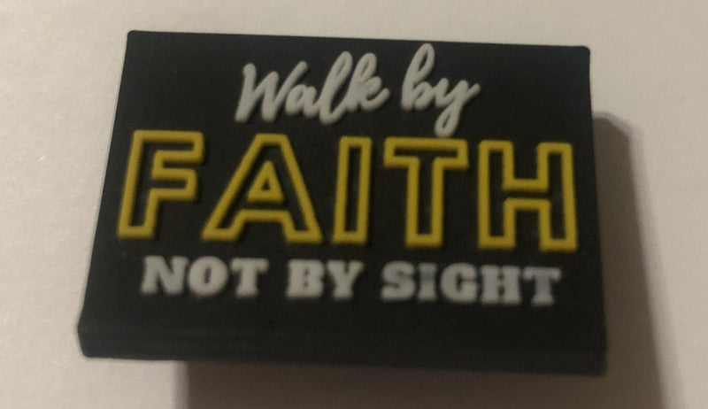 Walk By Faith Shoe Charm