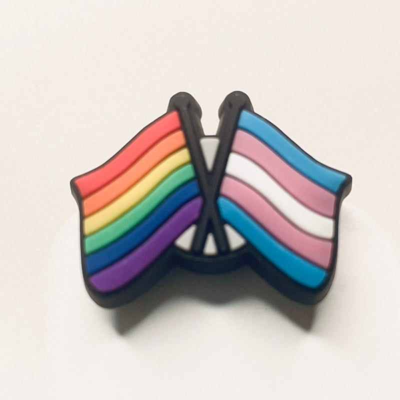 Trans Pride Flag Shoe Charm