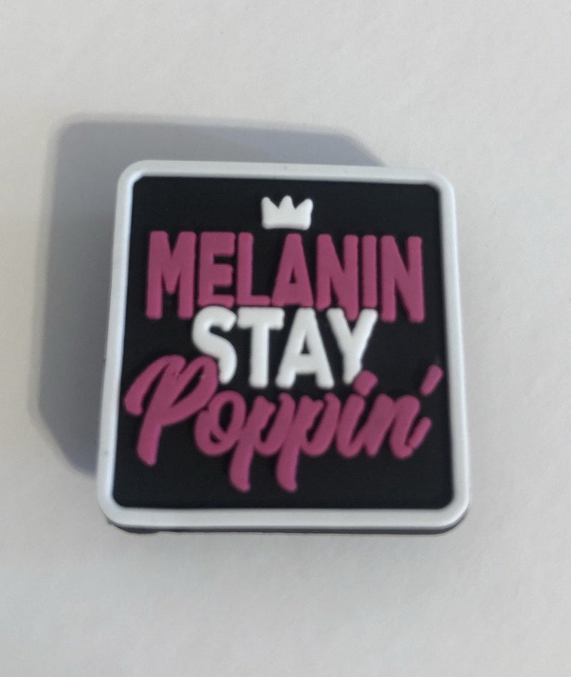 Melanin Stay Poppin' Shoe Charm