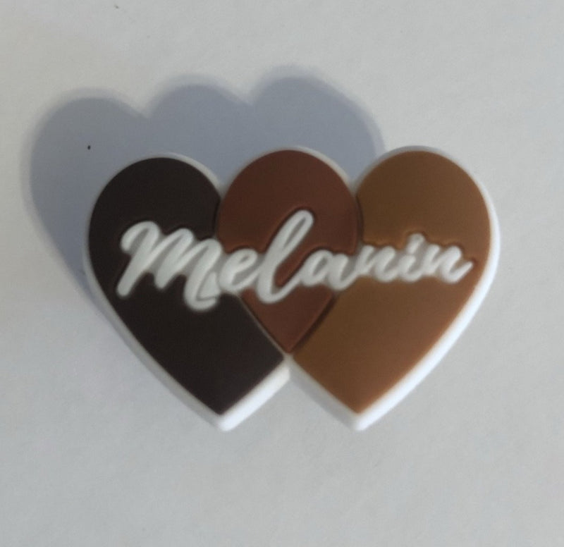 Melanin Hearts Shoe Charm