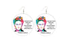 I Paint My Own Reality (Frida Kahlo) Wooden Earrings