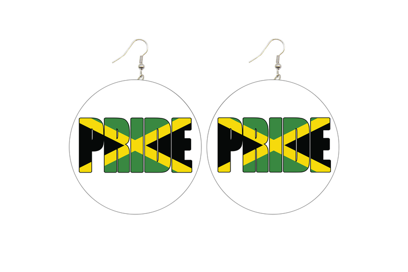 Jamaica Pride Wooden Earrings