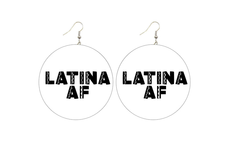 Latina AF - Wooden Earrings