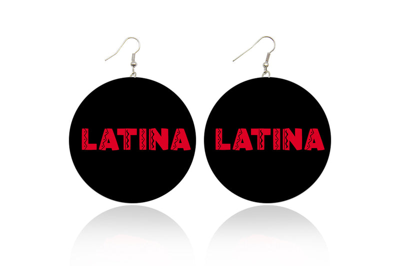 Latina Wooden Earrings