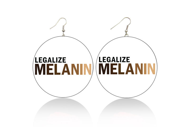 Legalize Melanin Wooden Earrings