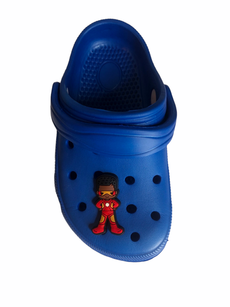 Little Iron Kid Superhero Shoe Charm