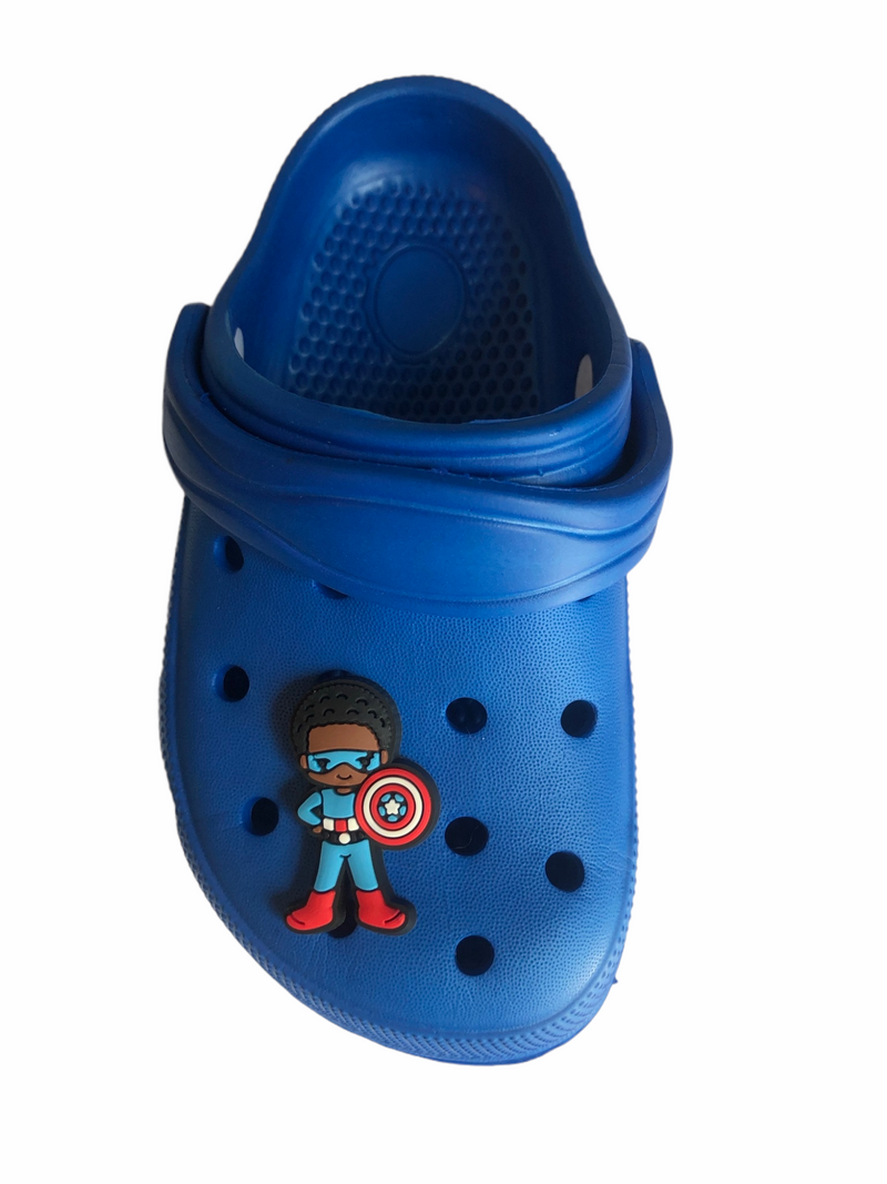 Little Captain Superhero Shoe Charm