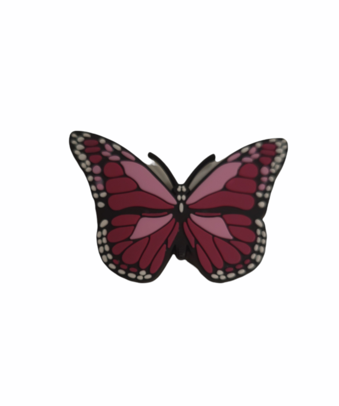 Pink Butterfly Shoe Charm