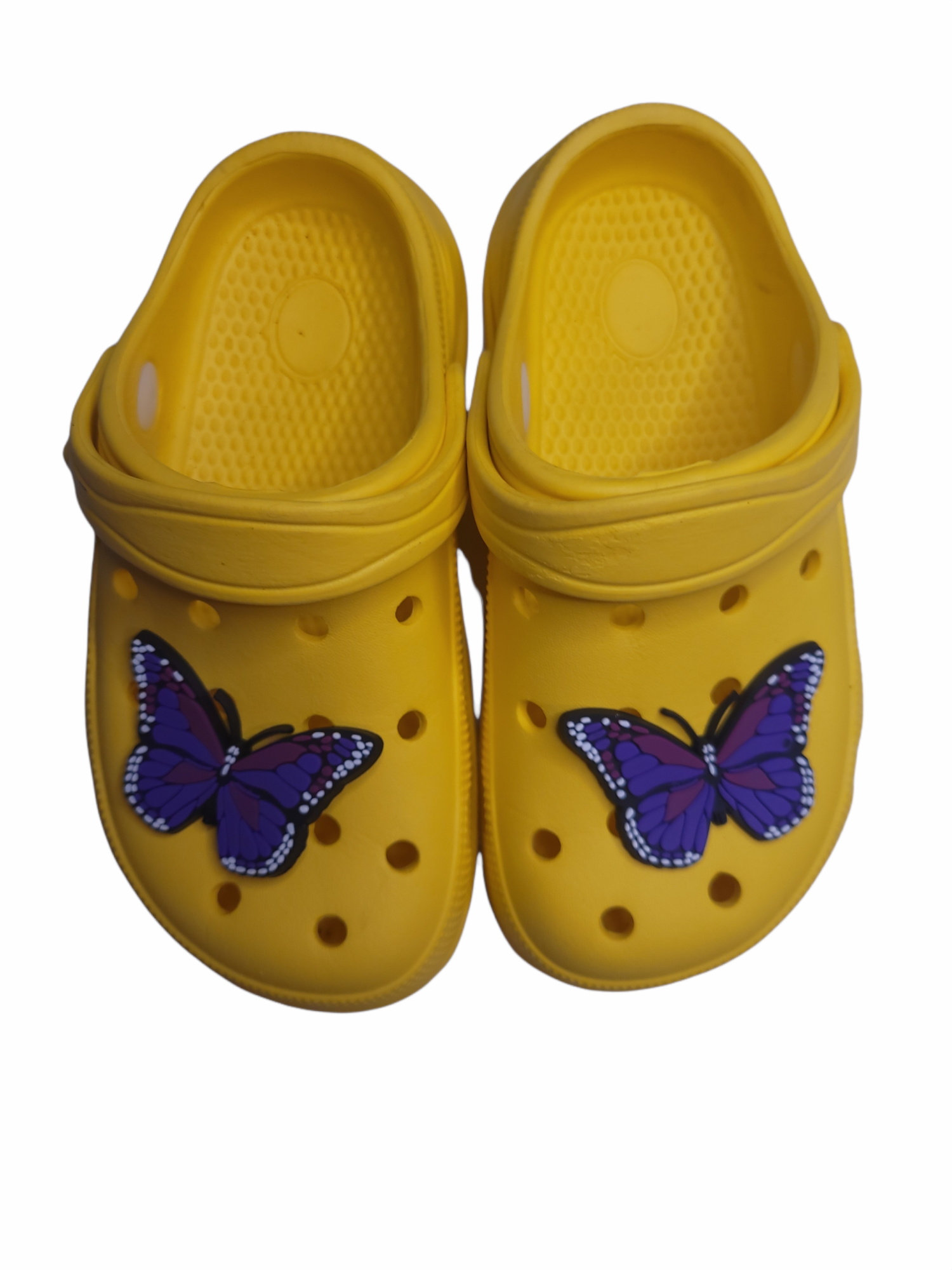 Purple Butterfly Shoe Charm