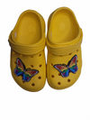 Rainbow Butterfly Shoe Charm