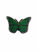 Green Butterfly Shoe Charm