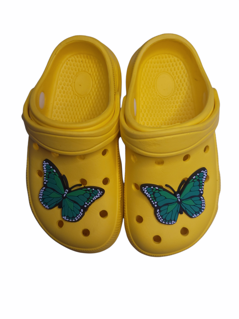 Green Butterfly Shoe Charm