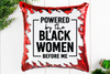 Powered By the Black Women Before Me Sequin Pillow