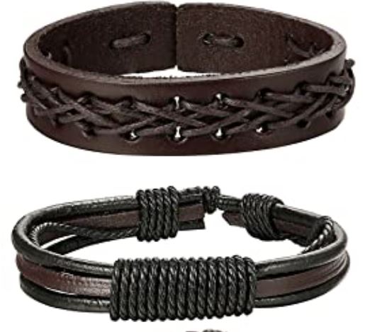 Powerful King Men's Leather Bracelet
