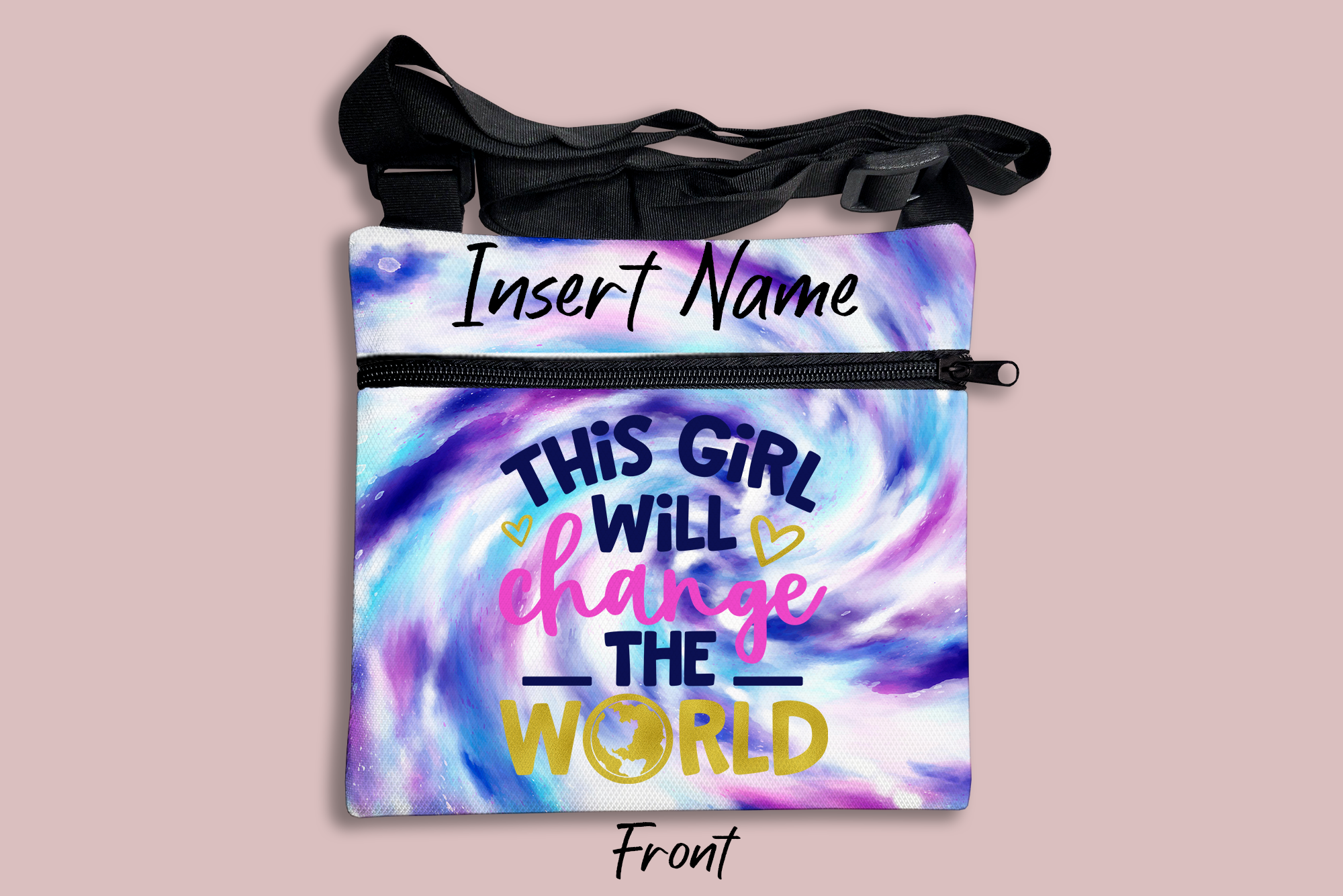 This Girl Will Change The World Cross Body Bag + FREE Bookmark