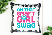 Smart Girl Swag Sequin Pillow