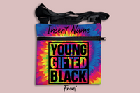 Young Gifted Black Cross Body Bag + FREE Bookmark
